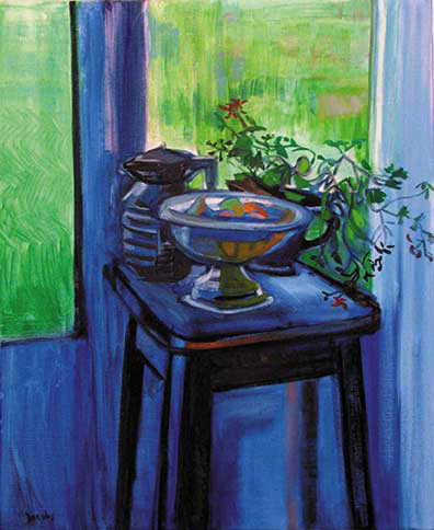 Still Life With Geraniums, 34 x 28 inches